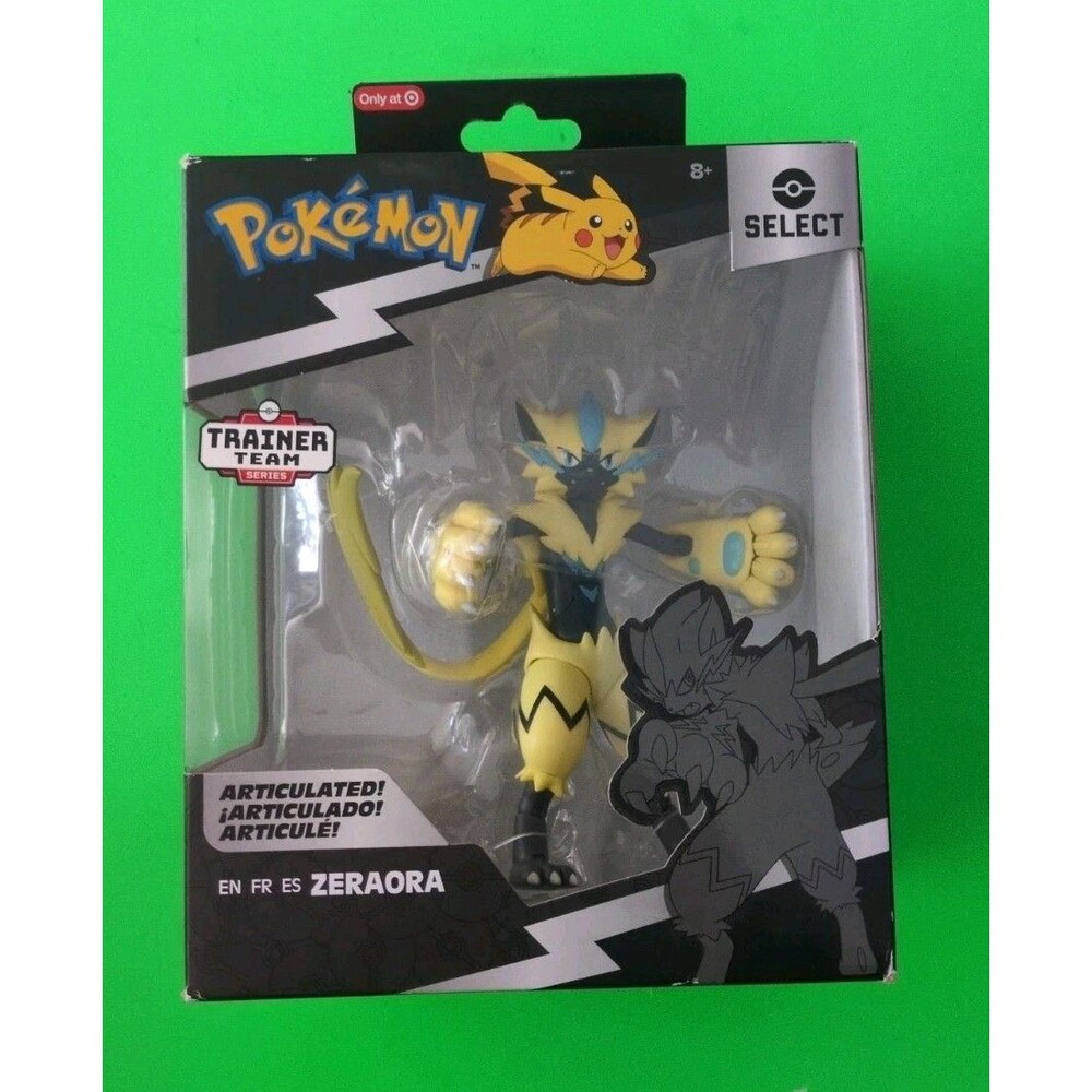 ZERAORA - Pokemon SELECT 6" Figure TRAINER TEAM SERIES 8 Jazwares 2024 Brand new